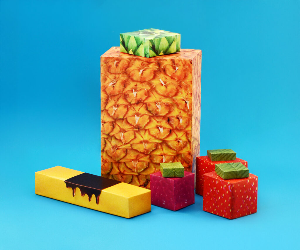Fricote Magazine photo cubes fruits "après" | Réalisations - Flora Garde
